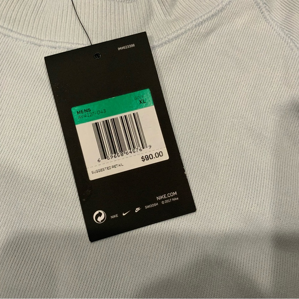 New Nike Pullover Dri-Fit Golf Sweater Light Blue AV4127-043 Men’s Size XL - Picture 8 of 10